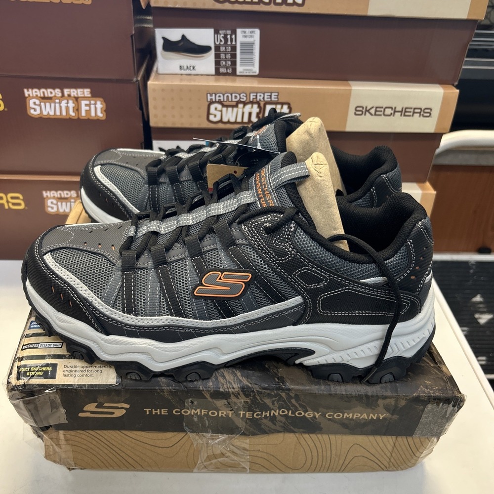Skechers After Burn Legacy Men’s Size 12 Wide Fit Charcoal/Gray 0417